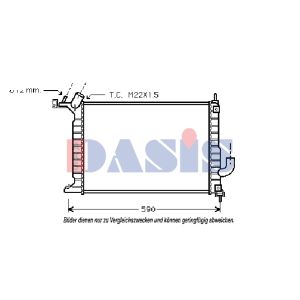 Motorkühler AKS DASIS 151550N