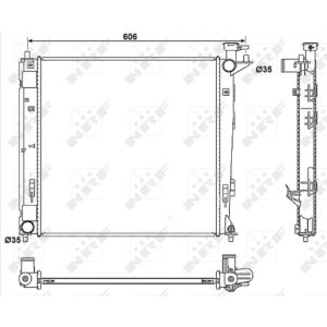 Radiator, motorkoeling NRF 53054