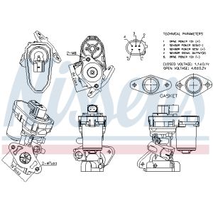 EGR-venttiili NISSENS 98151