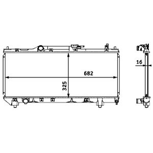 Arrefecedor do motor MAHLE CR 543 000S