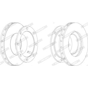 Jarrulevy FERODO FCR206A