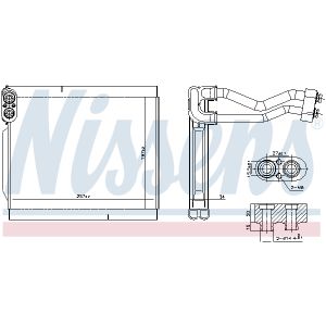 Evaporatore, impianto di climatizzazione NISSENS 92380