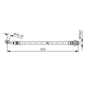 Tubo flessibile del freno BOSCH 1 987 481 416