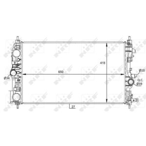 Radiateur, refroidissement du moteur NRF 59076