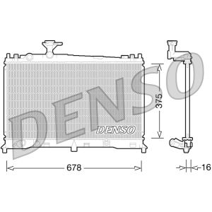 Radiador de motor DENSO DRM44027