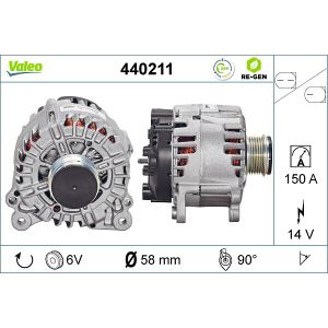 Drehstromgenerator VALEO 440211