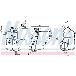 Serbatoio di espansione, liquido di raffreddamento NISSENS 996176