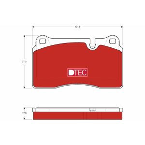 Bremsbelagsatz, Scheibenbremse TRW GDB1743DTE