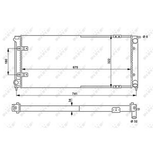 Radiator, motorkoeling NRF 58712