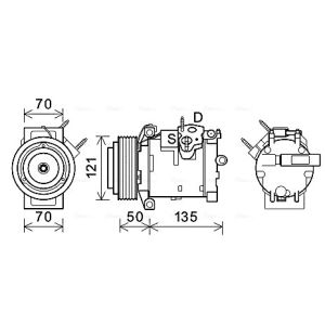 Compressor, ar condicionado AVA COOLING JEAK066