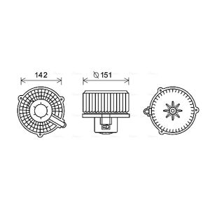 Ventilador da cabina AVA COOLING HY8399