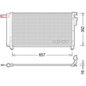 A/C-kondensor DENSO DCN43001