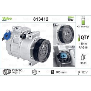 Compressor airconditioning VALEO 813412