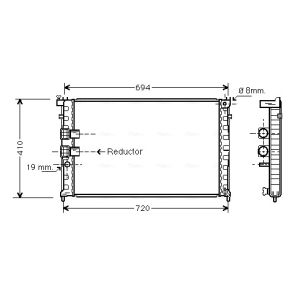 Raffreddatore motore AVA COOLING PE2339
