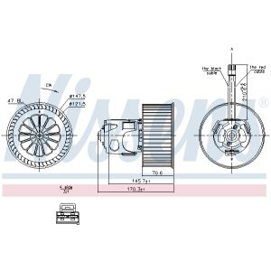 Ventilador de habitáculo NISSENS 87242