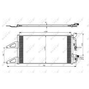 Condensador, aire acondicionado EASY FIT NRF 35489