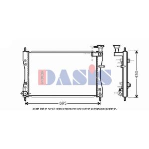 Motorkühler AKS DASIS 140079N