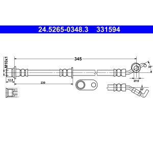 Flexible de frein ATE 24.5265-0348.3