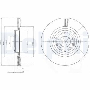 Disco freno DELPHI BG4028