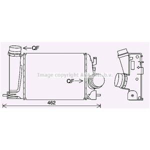 Ladeluftkühler AVA COOLING DN4451