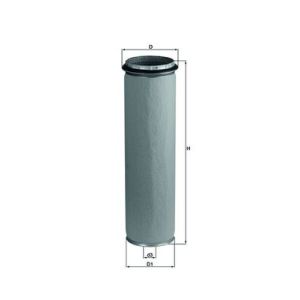 Filtro de ar MAHLE LXS 43/1