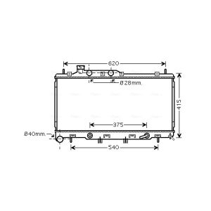 Arrefecedor do motor AVA COOLING SU2106