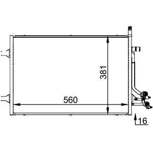 A/C-kondensor MAHLE AC 692 000P