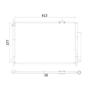 A/C-kondensor MAHLE AC 927 000S