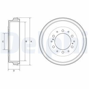 Tambour de frein DELPHI BF590