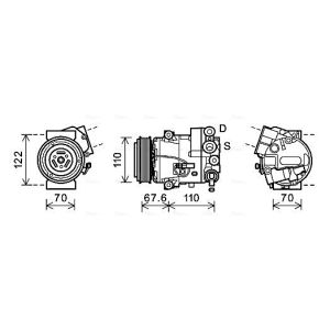 Compressor, ar condicionado AVA COOLING OLAK605