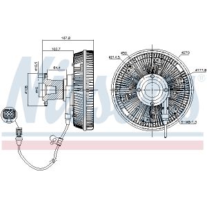 Embrayage (ventilateur de radiateur) NISSENS 86228
