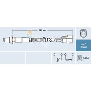 Sonde lambda FAE 77673