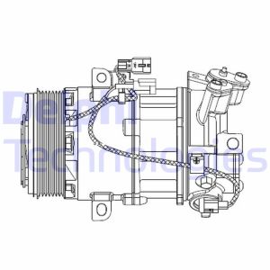 Compresor de aire acondicionado DELPHI KLIMA CS20550