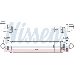 Intercooler, inlaatluchtkoeler NISSENS 96334