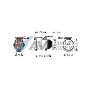 Compresseur, climatisation HIGHWAY AUTOMOTIVE 45021002HW