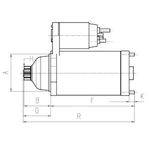 Motor de arranque HC-CARGO F 032 116 122