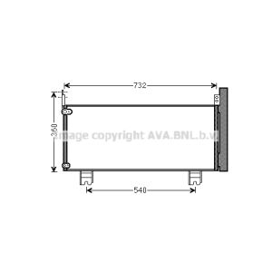 Kondensator, Klimaanlage AVA COOLING TO5660D