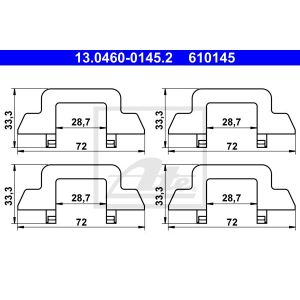 Zubehörsatz, Scheibenbremsbelag ATE 13.0460-0145.2