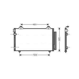 A/C-kondensor AVA COOLING TO5481D