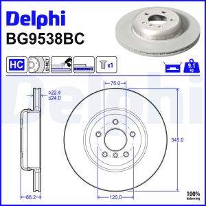 Disco de travão DELPHI BG9583BC
