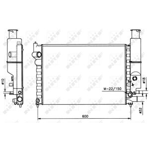 Kühler, Motorkühlung NRF 58802