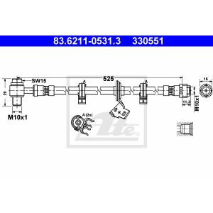 Bremsschlauch ATE 83.6211-0531.3