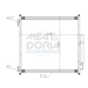 Kondensator, Klimaanlage MEAT & DORIA 991271