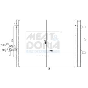 Condenseur (climatisation) MEAT & DORIA 991212