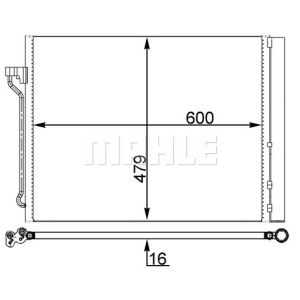 Lauhdutin, ilmastointilaite BEHR MAHLE AC 463 000S