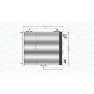 Kondensator, Klimaanlage MAGNETI MARELLI 350203818000