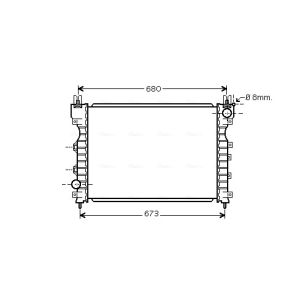 Arrefecedor do motor AVA COOLING AU2174