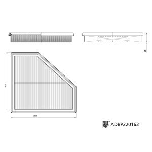 Filtro de ar BLUE PRINT ADBP220163