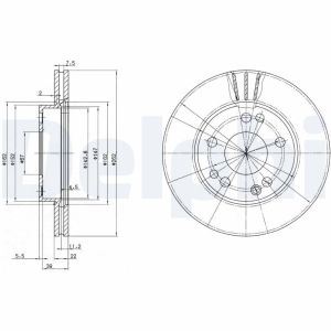 Disco freno DELPHI BG2397