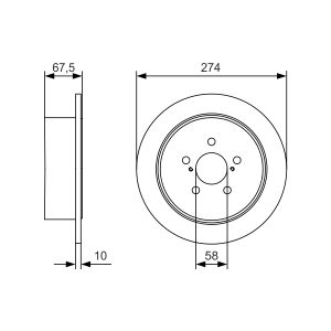 Bremsscheibe BOSCH 0 986 479 A82